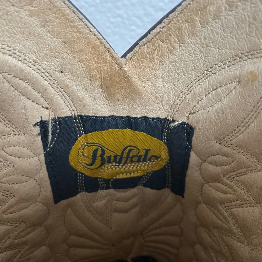 Buffalo David Bitton Brown Leather Western Cowboy Boots - Picture 8 of 16